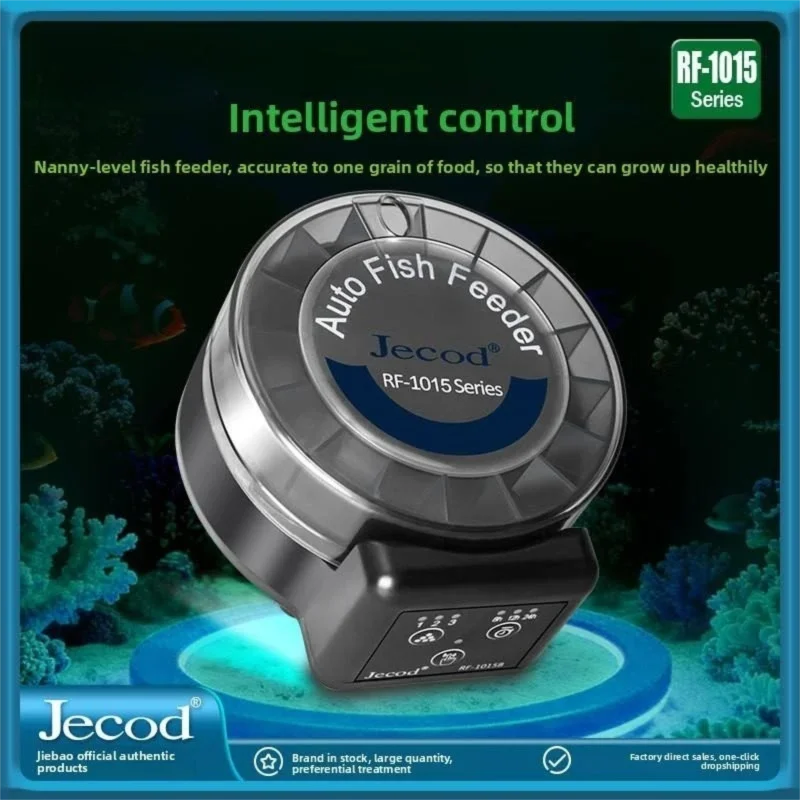Aquarium Fish Feeder Automatic - Jebao Nieuwe Automatische Visvoederautomaat RF-1015 met