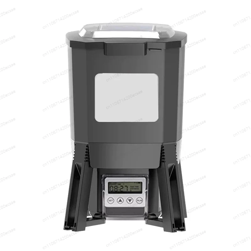 Aquarium Fish Feeder Automatic - Instelbare automatische zonne-aangedreven aquariumvoeder timer visvijver