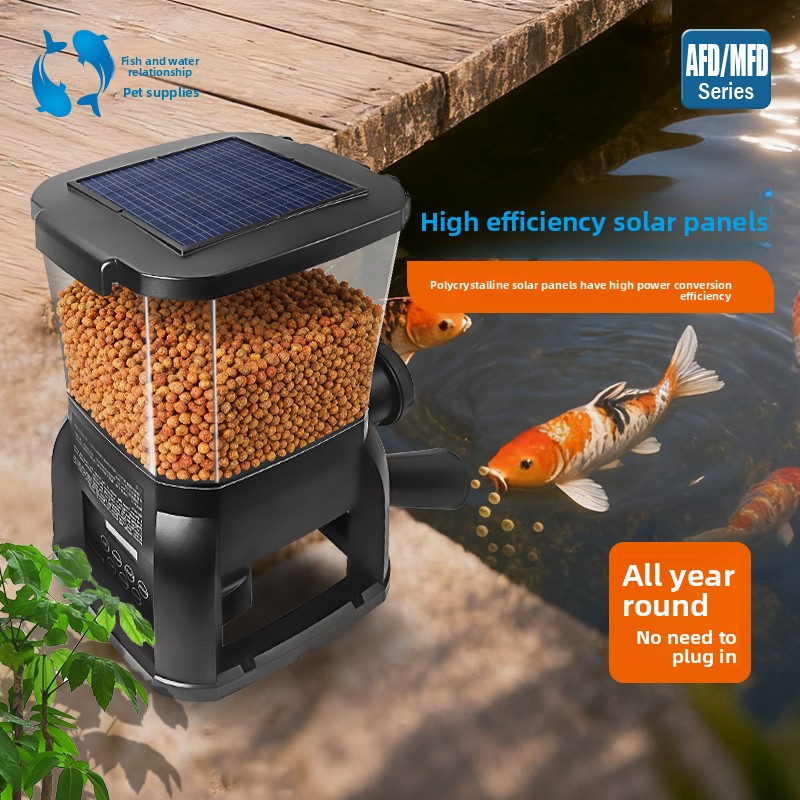 Aquarium Fish Feeder Automatic - Jebao solar koi vijver buiten vijver