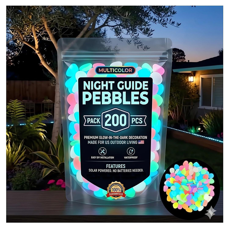 Fish Aquarium Guide - 2026 Kleurrijke Glow-in-the-Dark Tuinsteentjes Waterdichte Lichtgevende