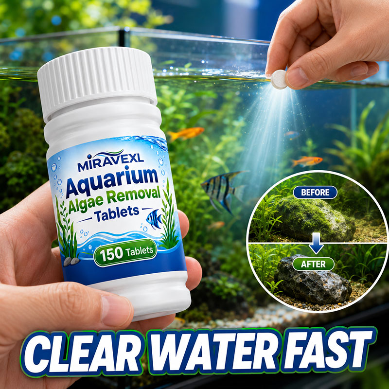 Aquarium Fishing - MIRAVEXL 150 Aquarium Algenverwijderingstabletten, Veilige Algenbestrijder,