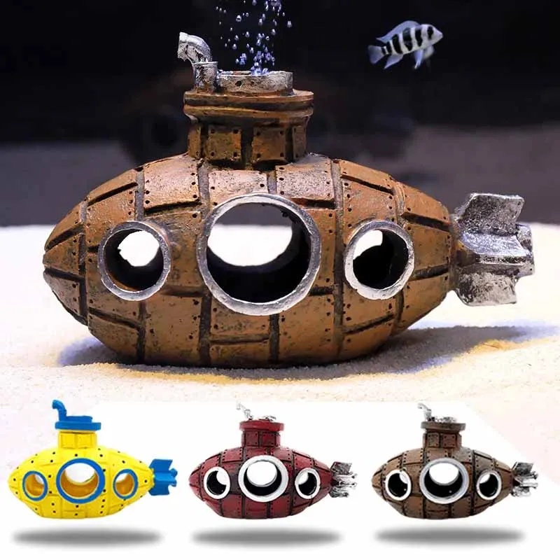 Aquarium Fish Cartoon - Harsen Submarine Ornamenten Aquarium Visbak Decoratie