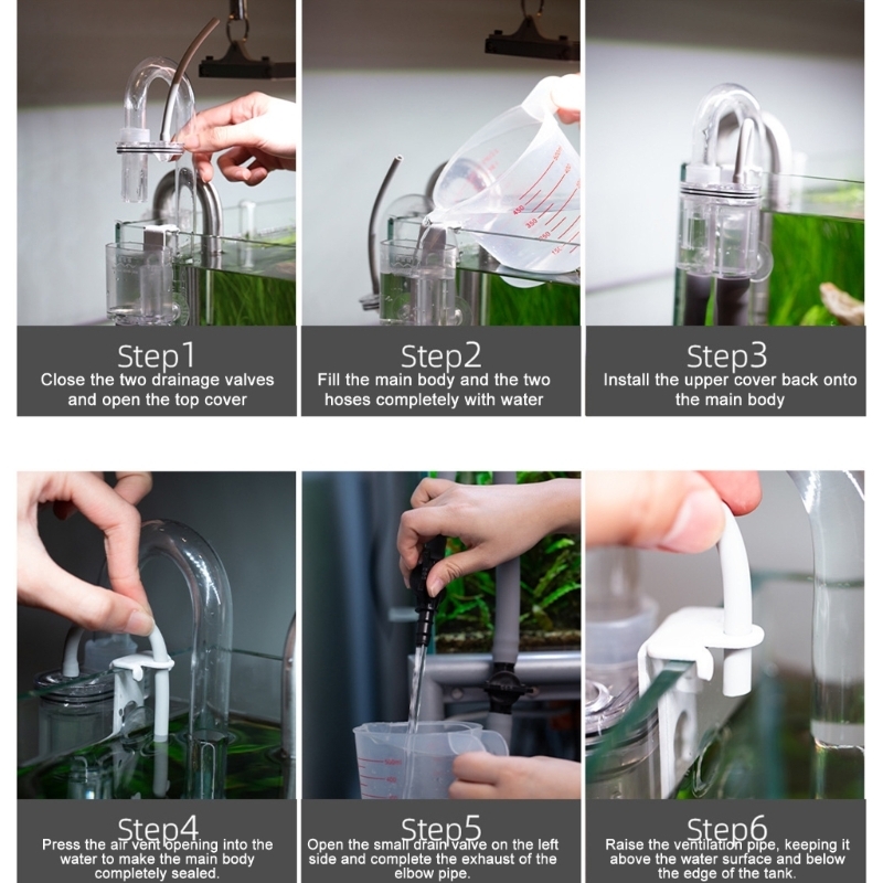 Aquarium Fish Maintenance - 37ME Automatische aquariumwaterwisselaar met overloopsysteem voor