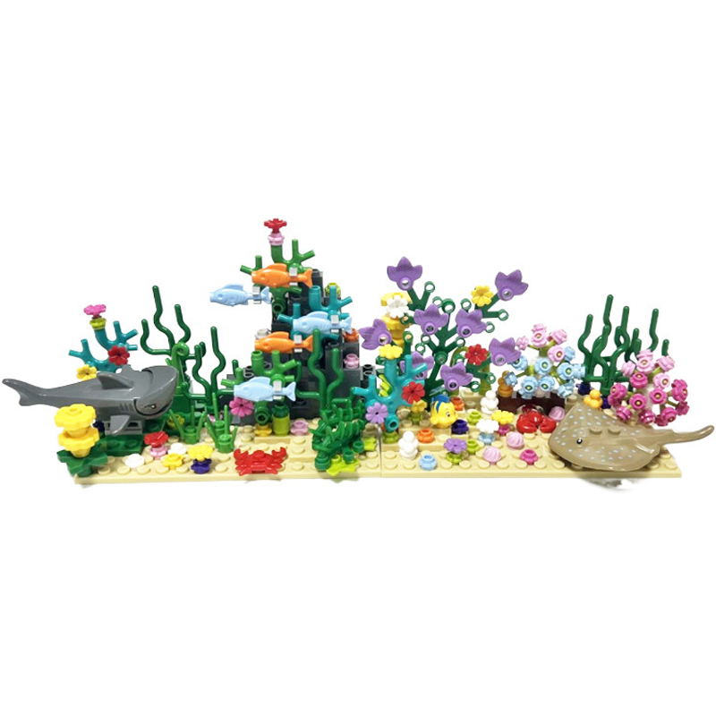 Aquarium Fish Shark - Stad MOC Aquarium Onderwaterwereld Plantenscènes Kijken