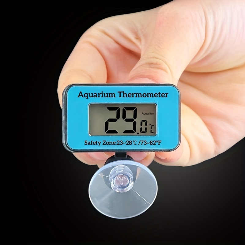 Aquarium Thermometer - LCD digitale aquariumthermometer met sonde, zuignap,