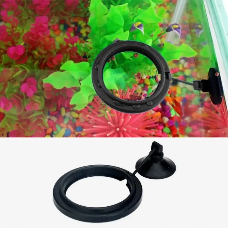 Aquarium Fish Black - Zwarte kleur aquarium voederring aquarium drijvende