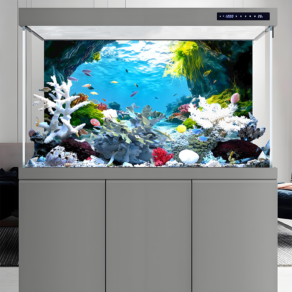 Turtle Cave Paradise, achtergr - Aquarium Fish Paradise recensie en prijs