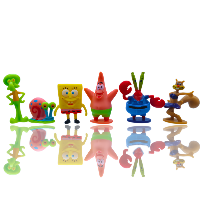 6 stks SpongeBob Aquarium Deco - Aquarium Fish Cartoon recensie en prijs