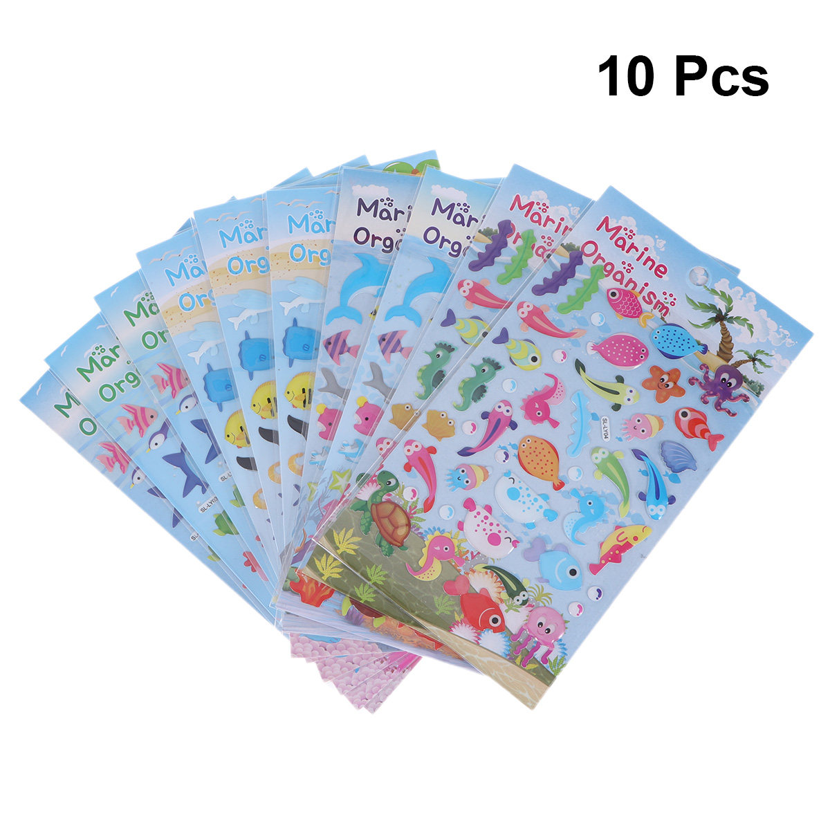 10 vellen cartoon visstickers  - Aquarium Fish Cartoon recensie en prijs