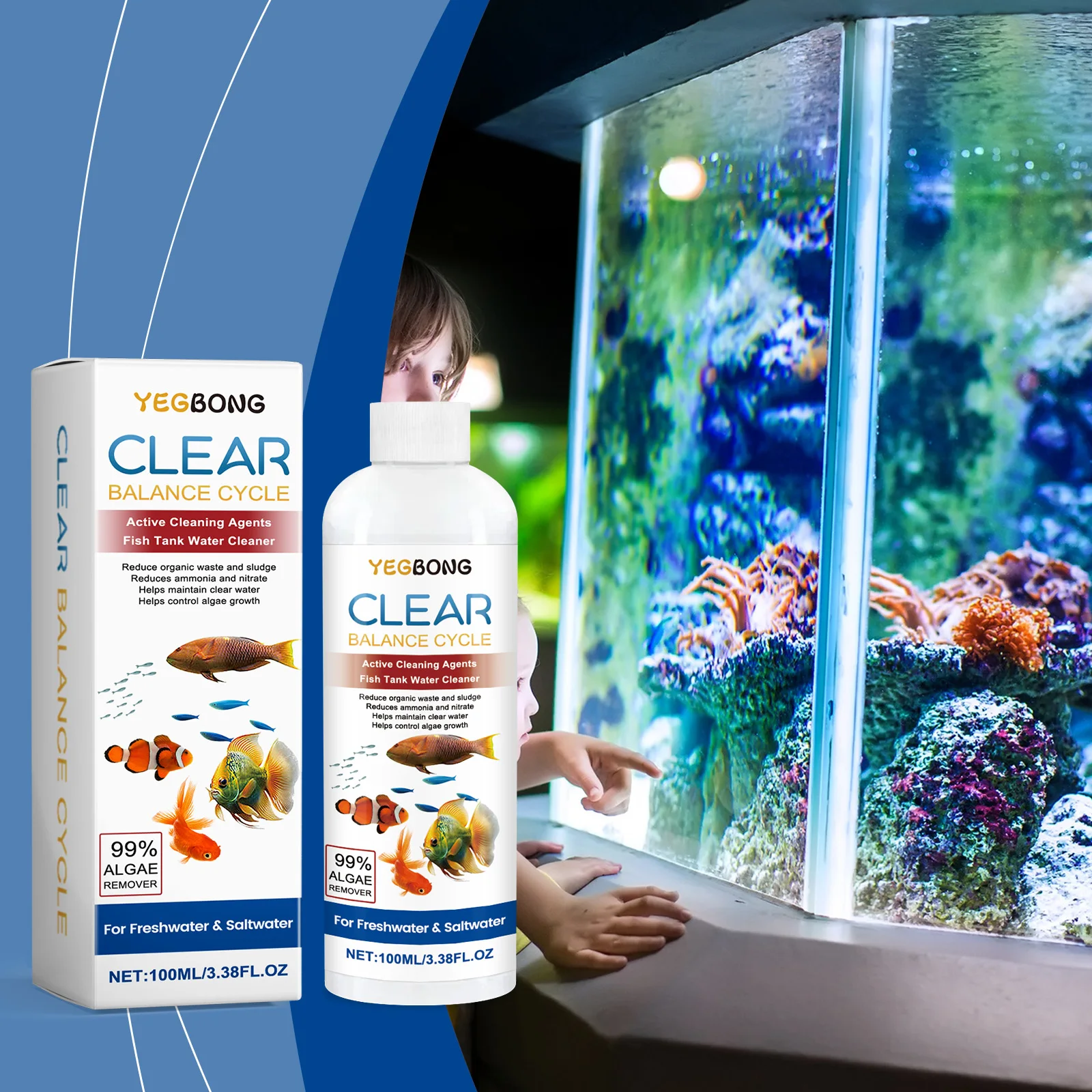Algenverwijderaar voor aquariu - Aquarium Fishing recensie en prijs