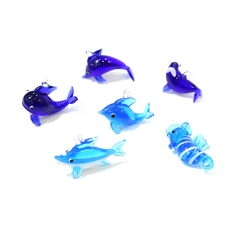6 glazen hangers met leuke zee - Aquarium Fish Shark recensie en prijs